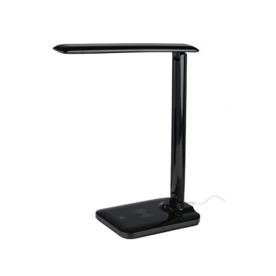 NETTO ΕΠΙΤΡΑΠΕΖΙΟ Φ/Σ LED 5W ΜΑΥΡΟ CCT 320LM+TOUCH SWITCH+WIRELESS/USB CHARGER  FUTUR2