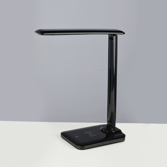NETTO ΕΠΙΤΡΑΠΕΖΙΟ Φ/Σ LED 5W ΜΑΥΡΟ CCT 320LM+TOUCH SWITCH+WIRELESS/USB CHARGER  FUTUR2