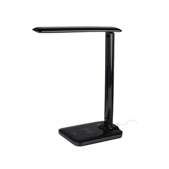 NETTO ΕΠΙΤΡΑΠΕΖΙΟ Φ/Σ LED 5W ΜΑΥΡΟ CCT 320LM+TOUCH SWITCH+WIRELESS/USB CHARGER  FUTUR2