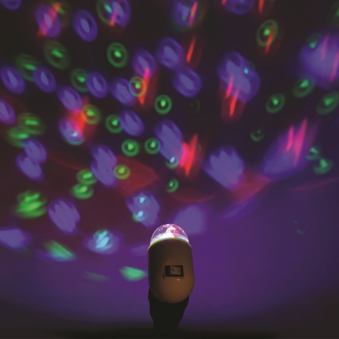 LED ΜΙΝΙ DISCO ΜΠΑΛΑ ΠΡΙΖΑΣ 3W RGB ΛΕΥΚΟ ΠΛΑΣΤΙΚΟ 230V IP20