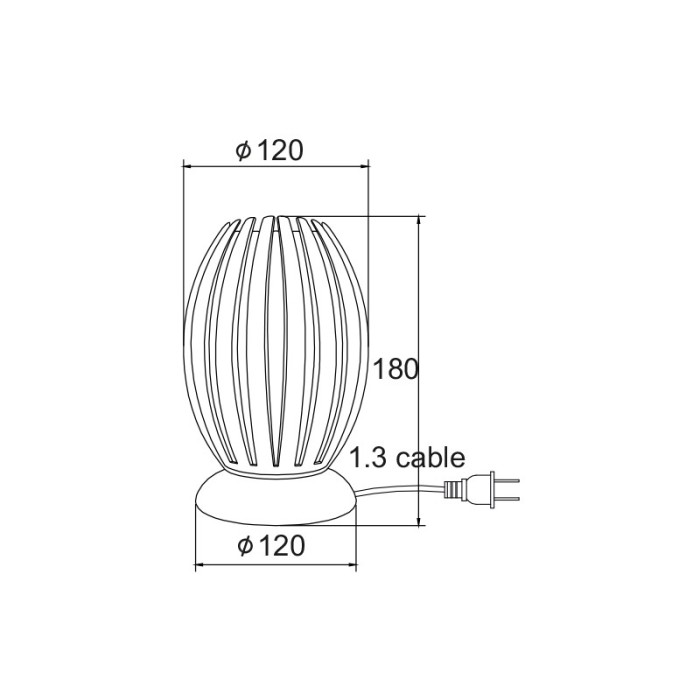 NETTO TABLE LUMINAIRE ACRYLIC CLEAR 1X40W E14 HOMO