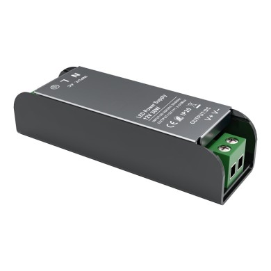 LED CV ΜΕΤΑΛΛΙΚΟ DRIVER 230V AC- 12V DC 30W 2,5A IP20 5YRS
