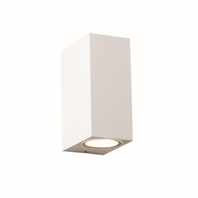 GU10 WALL LUMINAIRE PLASTIC 230V AC WHITE IP65 MAX.2X3W LED