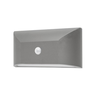 LUMINAIRE GREY PC-PIR SENSOR max6m 230V IP65 6W3.000K 350lm