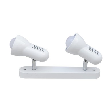 NETTO TRACK WITH 2 MOVABLE SPOTS R63 E27 WHITE