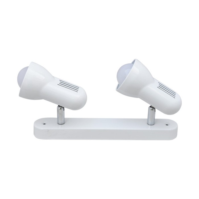 NETTO TRACK WITH 2 MOVABLE SPOTS R63 E27 WHITE