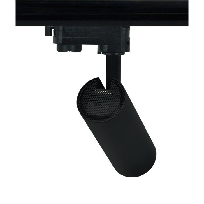 ΑΜΜΩΔΕΣ ΜΑΥΡΟ LED ΣΠΟΤ ΡΑΓΑΣ 10W 3000K 3-PHASE 36° 1000LM 230V AC Ra80 Φ55*153MM 5YRS