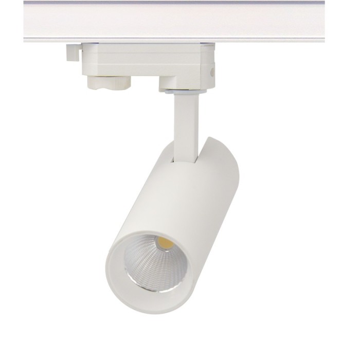 ΑΜΜΩΔΕΣ ΛΕΥΚΟ LED ΣΠΟΤ ΡΑΓΑΣ 10W 3000K 3-PHASE 36° 1000LM 230V AC Ra80 Φ55*153MM 5YRS