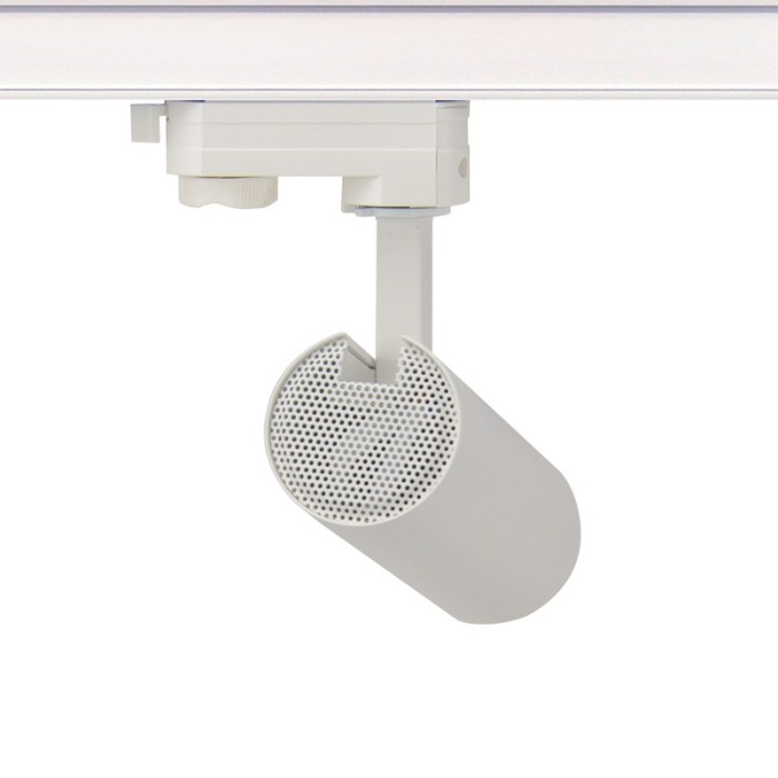 ΑΜΜΩΔΕΣ ΛΕΥΚΟ LED ΣΠΟΤ ΡΑΓΑΣ 10W 3000K 3-PHASE 36° 1000LM 230V AC Ra80 Φ55*153MM 5YRS