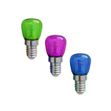 LED SMD E14 1W PURPLE-BLUE-GREEN 230V AC 60LM RA80 360° 3PCS-PACK