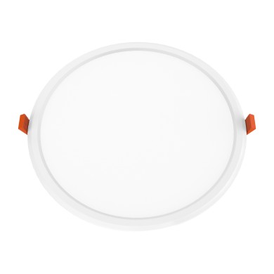 Υ/Κ LED PANEL WHITE ROUND 22W 3000K 2150Lm  Φ225x28mm 230V AC Ra80