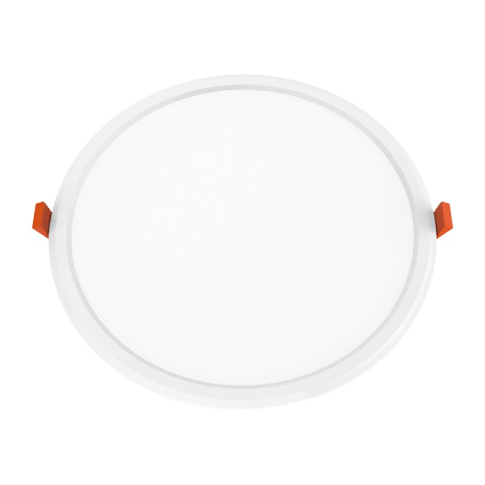 Υ/Κ LED PANEL WHITE ROUND 22W 3000K 2150Lm  Φ225x28mm 230V AC Ra80