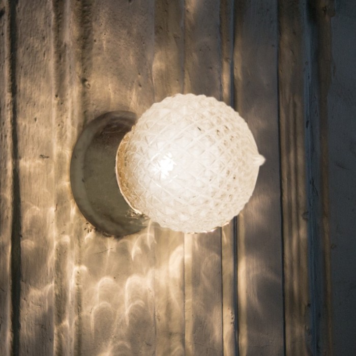 CAPRI-ΦΩΤΙΣΤΙΚΟ ΕΠΙΤΟΙΧΟ/ΟΡΟΦΗΣ ΜΠΡΟΝΖΕ ΚΡΥΣΤΑΛΙΝΟ ΣΥΜΒΑΤΙΚΟ 1ΧΕ27 IP20 Φ15ΧΗ17CM 