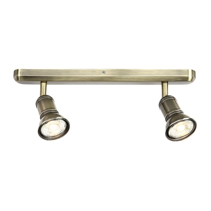 WALL MOUNTED 2ΧGU10 BRONZE METAL 3X6,2X14CM BRULEE