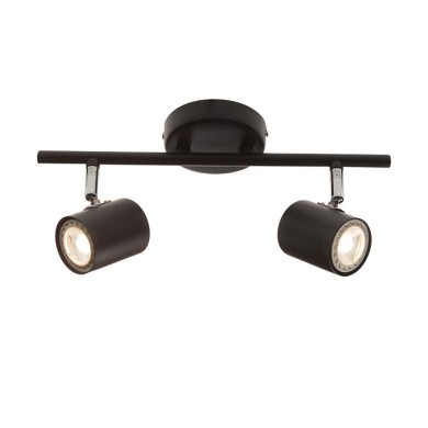 SPOT ΙI BLACK MATT 2ΧGU10 ORFEAS