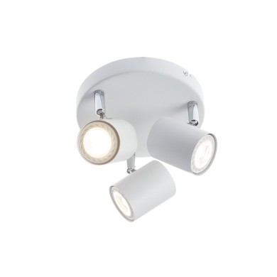 SPOTLIGHT III ROSET WHITE MATT 3ΧGU10 ORFEAS