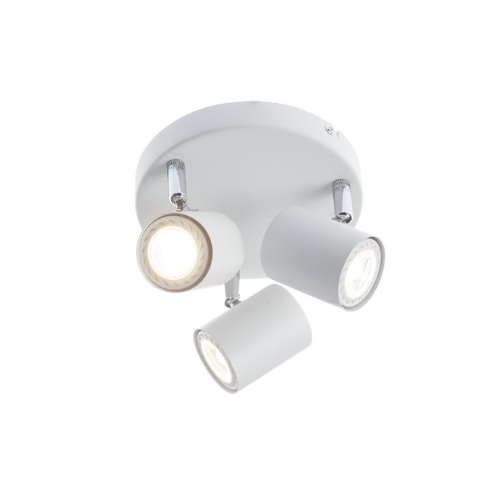 SPOTLIGHT III ROSET WHITE MATT 3ΧGU10 ORFEAS