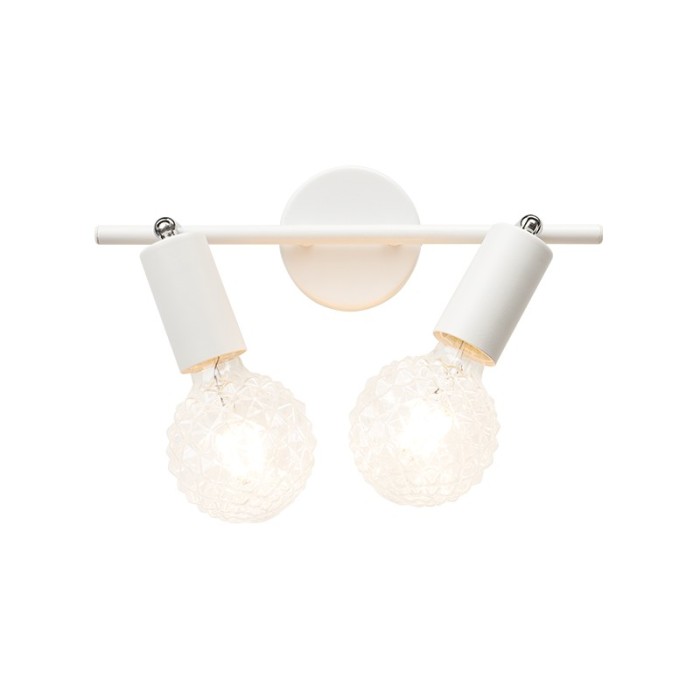 MOHICANS-ΦΩΤΙΣΤΙΚΟ ΕΠΙΤΟΙΧΟ/ΟΡΟΦΗΣ ΑΜΜΩΔΕΣ ΛΕΥΚΟ ΜΕΤΑΛΛΙΚΟ ΣΥΜΒΑΤΙΚΟ 2ΧΕ27 IP20 3,3X9,7X17CM 