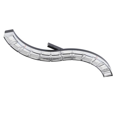 TBOYD-MINI TRACK CURVED LINEAR LIGHT BLACK/ WHITE 45° BEAM ANGLE 12W 3000K 860LM 24V DC 5 YEARS WARRANTY