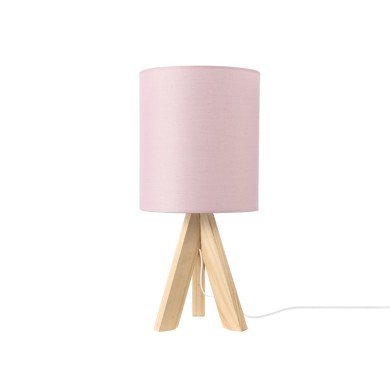 NETTO ΦΩΤΙΣΤΙΚΟ ΕΠΙΤΡΑΠΕΖΙΟ ΠΑΛ ΡΟΖ ΥΦΑΣΜΑΤΙΝΟ ΣΥΜΒΑΤΙΚΟ 1ΧΕ14 IP20 Φ140Χ395mm