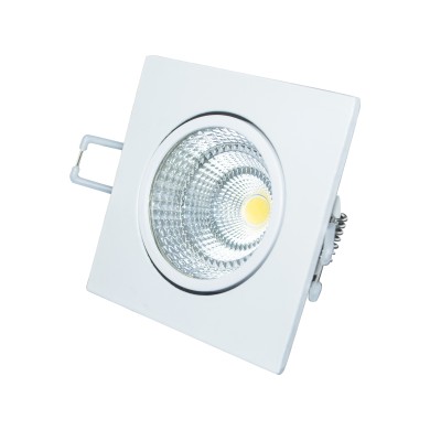 Υ/Κ SQUARE WHITE MOV. LED SPOT 6W 4000K 430Lm COB 230V 60° Ra80