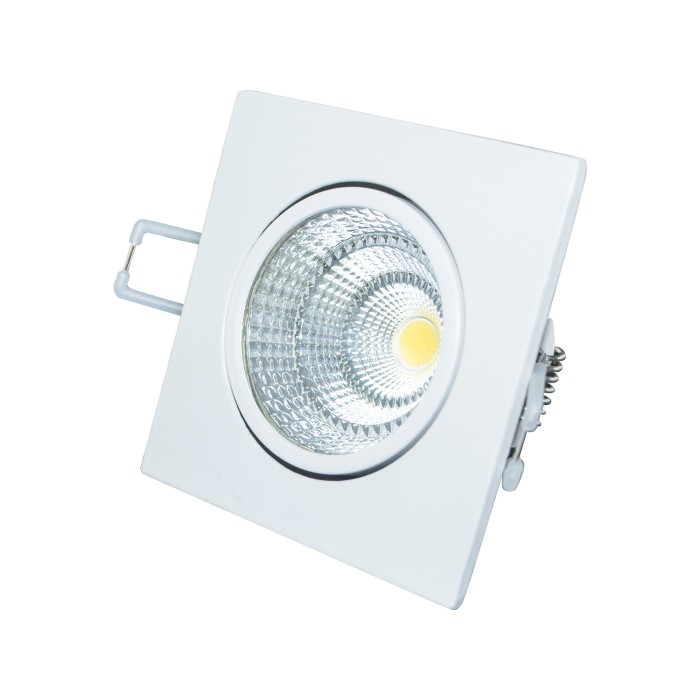 Υ/Κ SQUARE WHITE MOV. LED SPOT 6W 4000K 430Lm COB 230V 60° Ra80