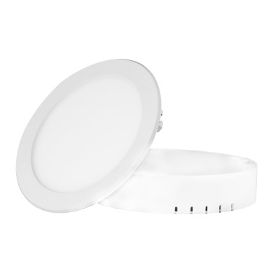 Υ/Κ LED ROUND PC SLIM PANEL 8W 3000K 490Lm 230V Φ120 Ra80