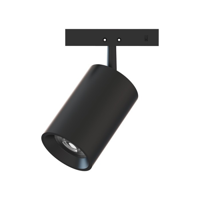  MINI BLACK MAGNETIC SPOT 24V DC 5W 3000K 510LM 24° RA90 5 YRS Φ35,5*55(81)ΜΜ