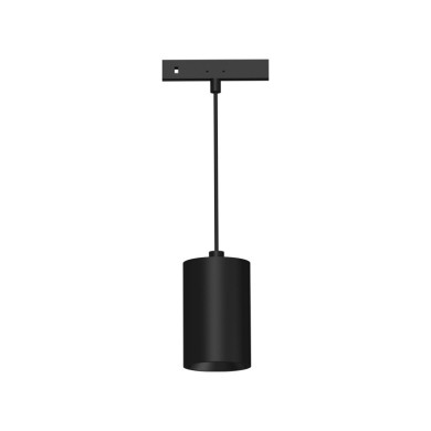 MINI BLACK MAGNETIC PENDANT LUMINAIRE 24V DC 5W 3000K 520LM 38° RA90 5 YRS Φ35,5*55(1000)ΜΜ