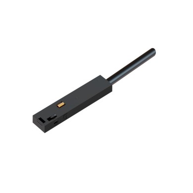 BLACK ELECTRICAL FEEDER FOR MINI MAGNETIC TRACK 24V DC WITH 2M WIRE