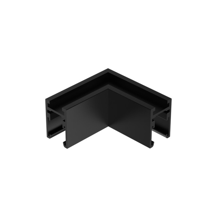 BLACK 90° CORNER FOR MINI MAGNETIC SURFACE/PENDANT TRACK TMS*MB