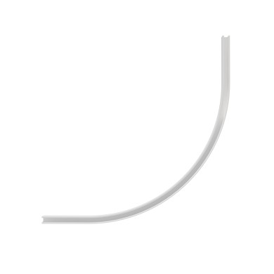 WHITE CURVED CORNER R200ΜΜ FOR MINI MAGNETIC SURFACE/PENDANT TRACK