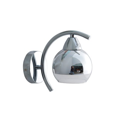 WALL LAMP 1ΧE27 CHROME-GLASS 1ΧE27 ALIEN