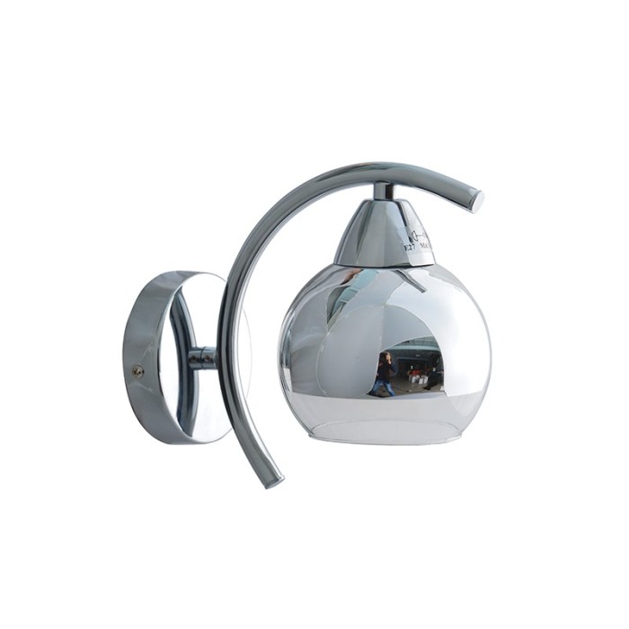 WALL LAMP 1ΧE27 CHROME-GLASS 1ΧE27 ALIEN
