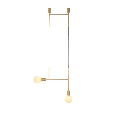 NETTO ΦΩΤΙΣΤΙΚΟ ΚΡΕΜΑΣΤΟ ΧΡΥΣΟ ΜΕΤΑΛΛΙΚΟ ΣΥΜΒΑΤΙΚΟ 2ΧΕ27 IP20 382Χ1100mm