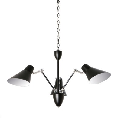 NETTO ΦΩΤΙΣΤΙΚΟ ΚΡΕΜΑΣΤΟ ΜΑΥΡΟ ΜΑΤ ΜΕΤΑΛΛΙΚΟ ΣΥΜΒΑΤΙΚΟ 3ΧΕ27 IP20 Φ720Χ1200mm