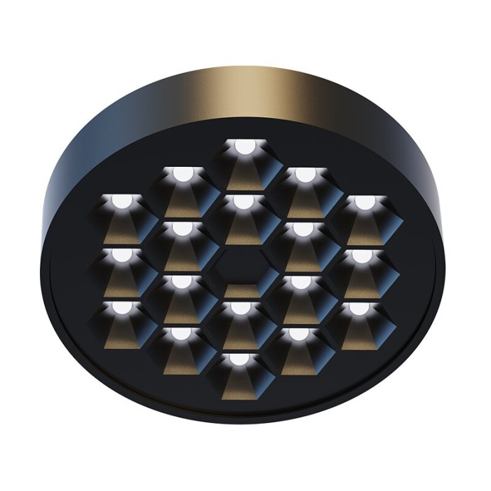 MINI BLACK MAGNETIC LUMINAIRE 24V DC 10W 3000K 620LM 50° RA90 5YRS Φ97*32ΜΜ
