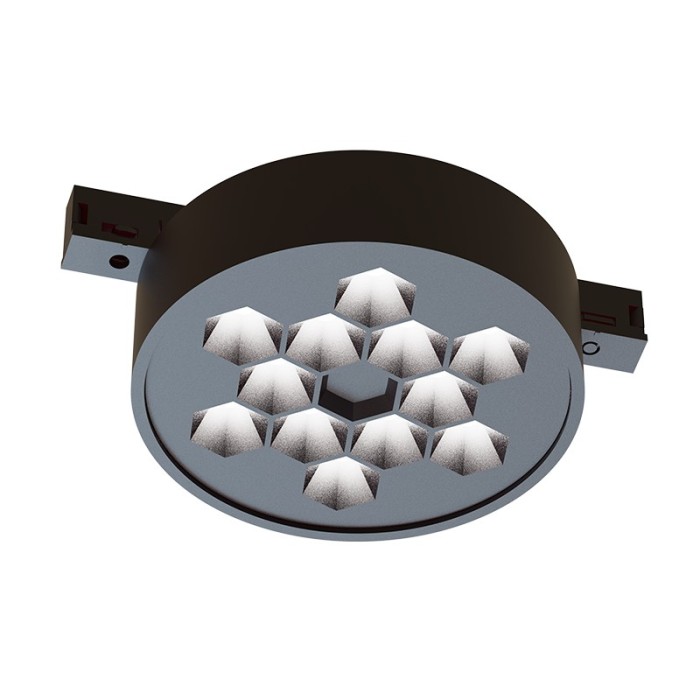 MINI BLACK MAGNETIC LUMINAIRE 24V DC 5W 3000K 270LM 50° RA90 5YRS Φ71*32ΜΜ
