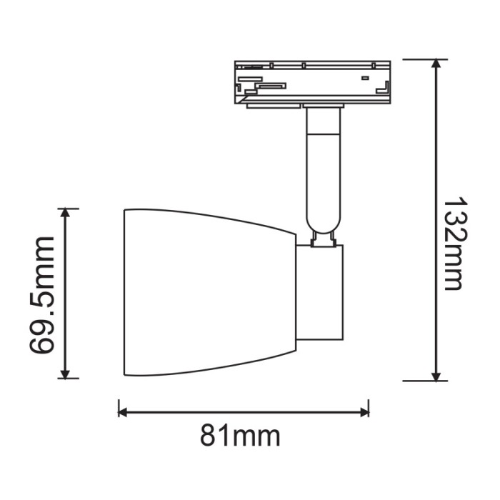 TRACK SPOT GU10 3C WHITE No40