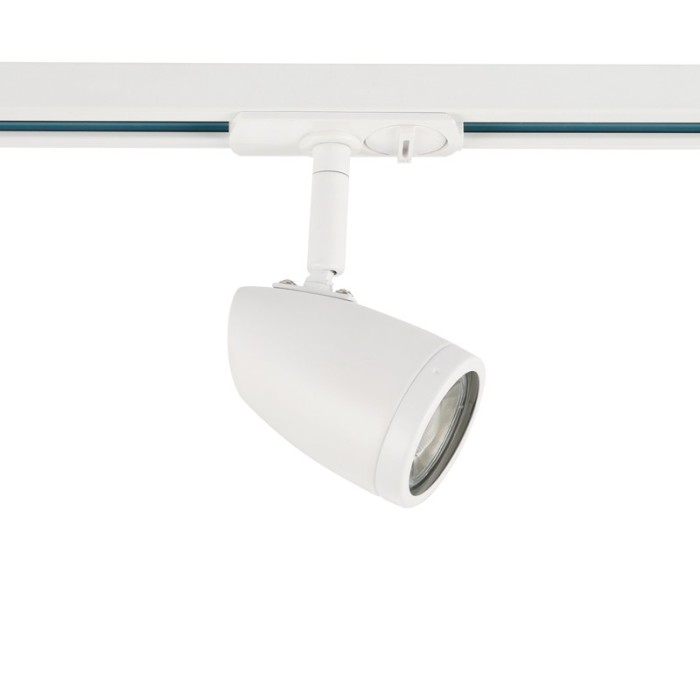 ΣΠΟΤ ΡΑΓΑΣ ΜΟΝΟΦΑΣΙΚΗ ΜΕΤΑΛΛΙΚΟ ΛΕΥΚΟ ΜΕ ΒΡΑΧΙΩΝΑ ΣΥΜΒΑΤΙΚΟ 1xGU10 IP20 56x93x140mm