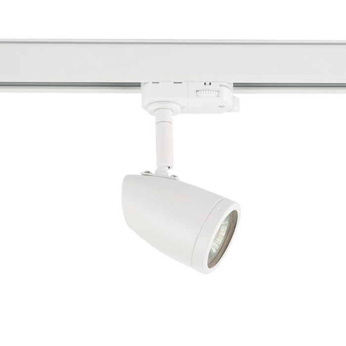 ΣΠΟΤ ΡΑΓΑΣ ΤΡΙΦΑΣΙΚΗ ΜΕΤΑΛΛΙΚΟ ΛΕΥΚΟ ΜΕ ΒΡΑΧΙΩΝΑ ΣΥΜΒΑΤΙΚΟ 1xGU10 IP20 56x93x160mm