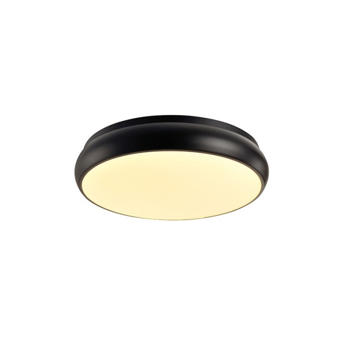 NETTO ΦΩΤΙΣΤΙΚΟ ΟΡΟΦΗΣ ΜΑΥΡΟ ΜΑΤ ΜΕΤΑΛΛΙΚΟ LED 32W 3000K 2560Lm IP20 Φ400Χ80MM