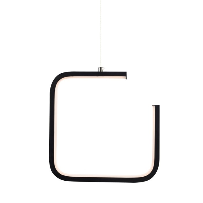 NETTO PENDANT LUMINAIRE LED 8W 3000K 780LM BLACK METAL 22X11XH129CM EUCLID1