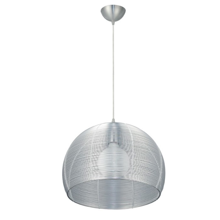 PENDANT 1Χ100W Ε27 ZINC