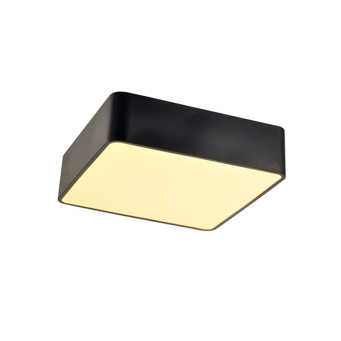 ΟΡΟΦΗΣ Φ/Σ LED 40W 3200LM 3000K ΜΑΥΡΟ ΜΕΤ/ΚΟ 48X48XH13CM EMERY