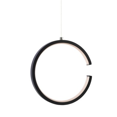 PENDANT LUMINAIRE LED 8W 3000K 750LM BLACK METAL 22X11XH129CM EUCLID3