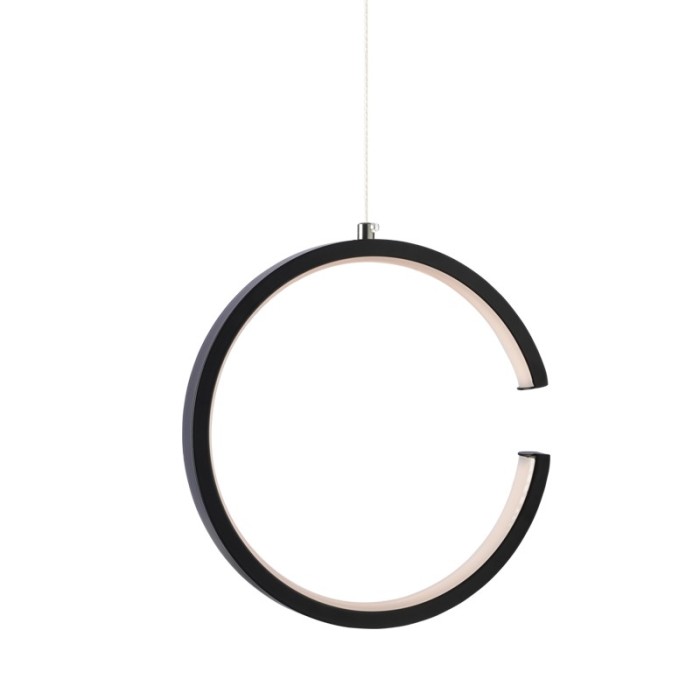 PENDANT LUMINAIRE LED 8W 3000K 750LM BLACK METAL 22X11XH129CM EUCLID3