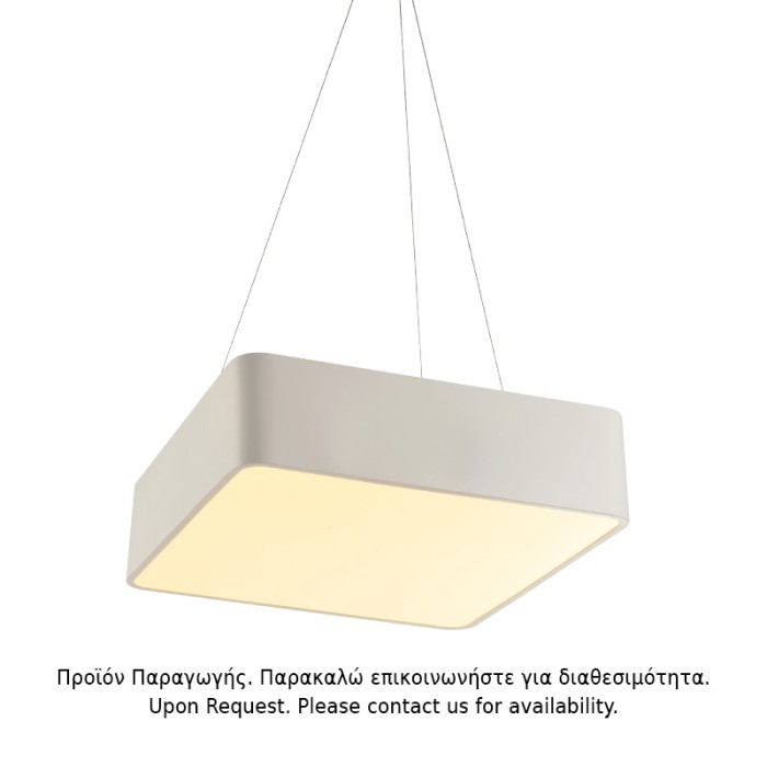 ΚΡΕΜΑΣΤΟ Φ/Σ LED 40W 3200LM 3000K ΛΕΥΚΟ ΜΕΤ/ΚΟ 48X48XH140CM EMERY