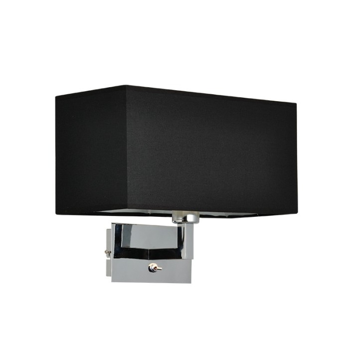 NETTO WALL MOUNT 1XE27 BLACK FABRIC SHADE TITCHIANO