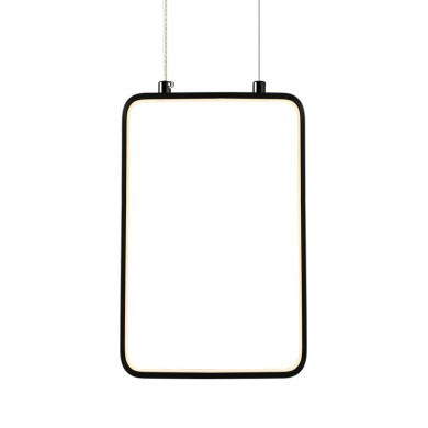 NETTO PENDANT LUMINAIRE LED 11W 3000K 1044LM BLACK METAL18X11XH136CM SYMETRIA